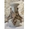 Vase en grès hirondelles et mascarons Sarreguemines, fin 19ème siècle