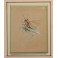 2 études humoristiques représentant des insectes gouache entre 1910 et 1920